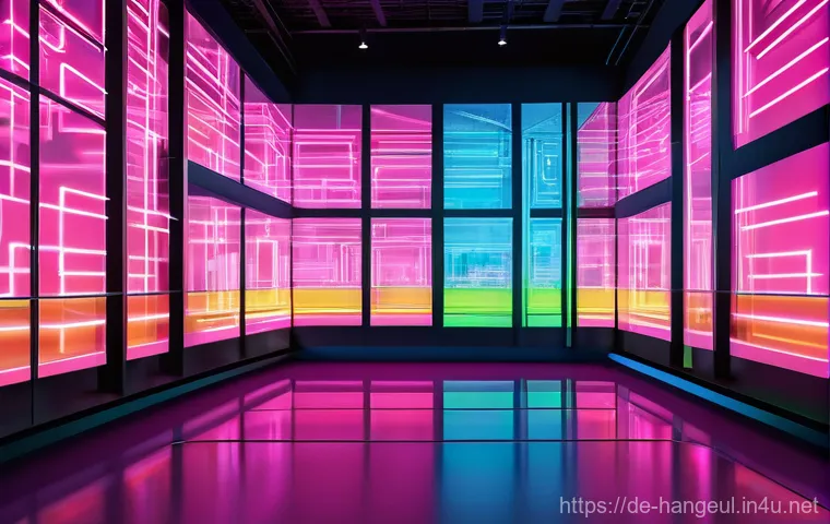 한글을 활용한 디지털 아트 - **Prompt 2: Fusion of Ancient Calligraphy and Digital Mysticism**
    "An exquisite digital artwork ...