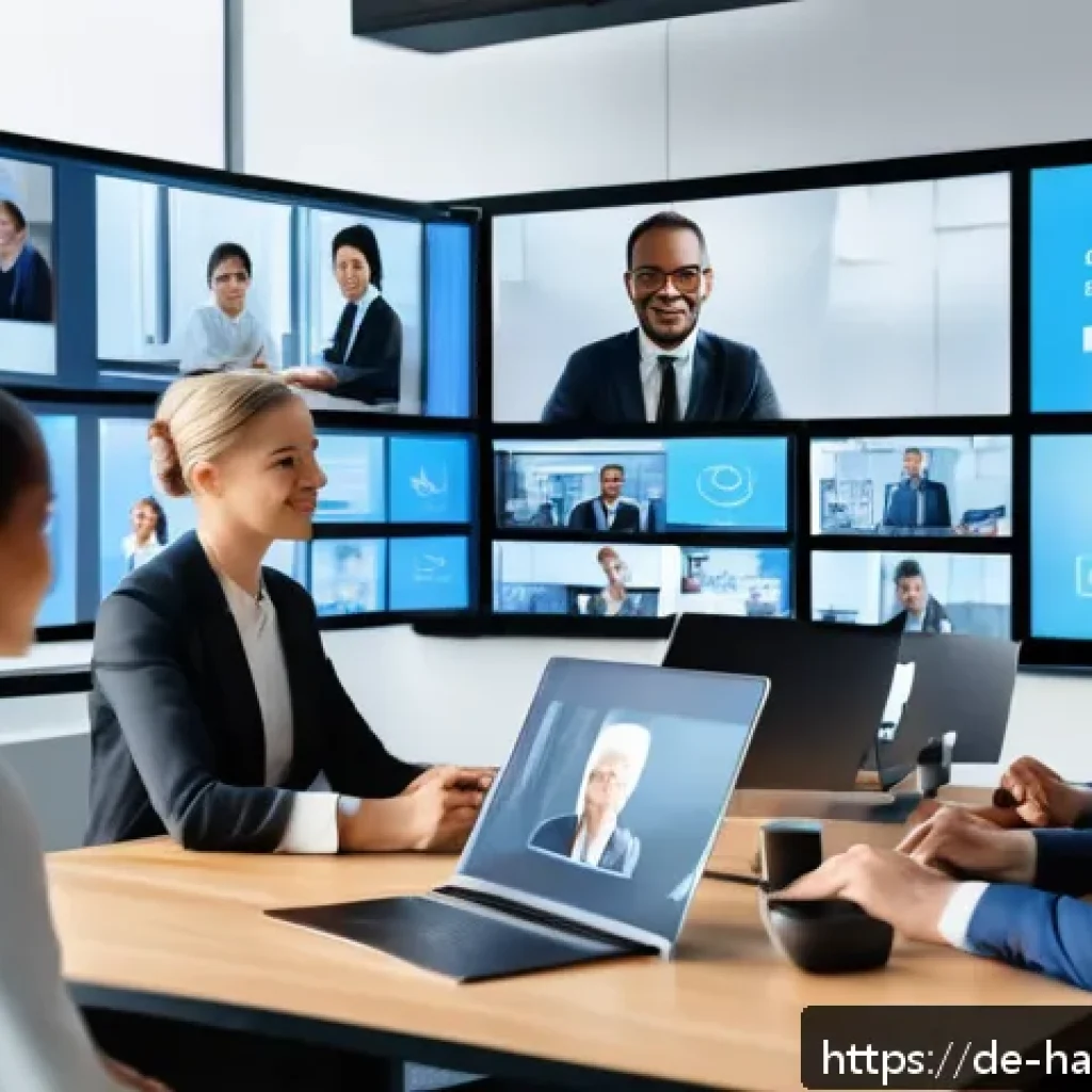 한글 인공지능 번역 - A modern office setting showing a diverse group of international business professionals engaged in a...